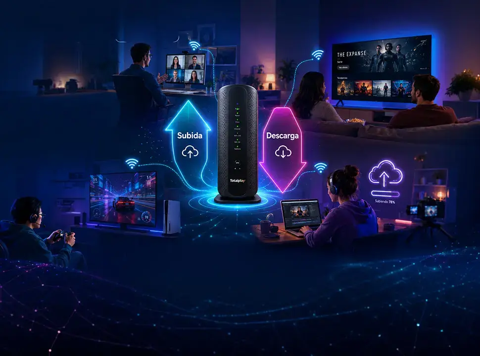 Conoce las diferencias entre internet simétrico y asimétrico. Descubre cuál te conviene según tu uso, velocidad de subida y necesidades en casa.