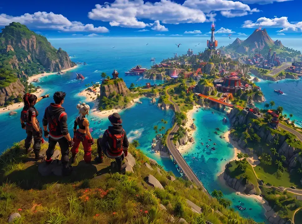 Portada de la nueva Isla Totalplay en Fortnite