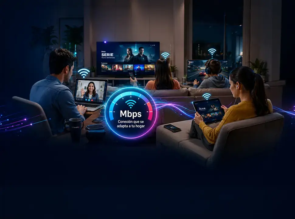 Imagen megas de internet para casa: cuántos necesitas según tu uso