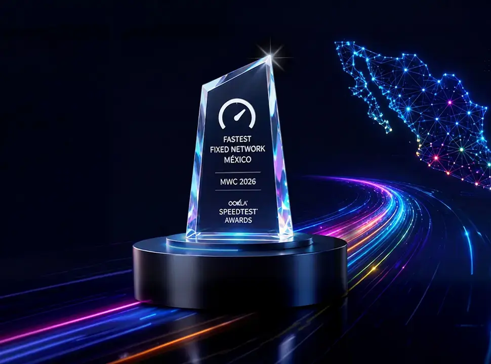 Portada de Totalplay reconocida por Ookla como la red fija más rápida de México en el MWC 2026